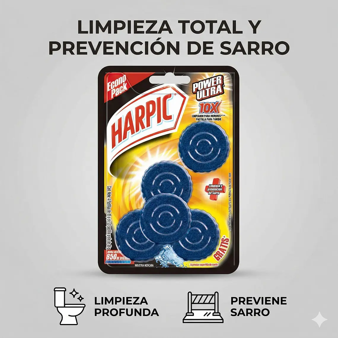 Pastilla Para Estanque Para Inodoros Harpic 5unid 6
