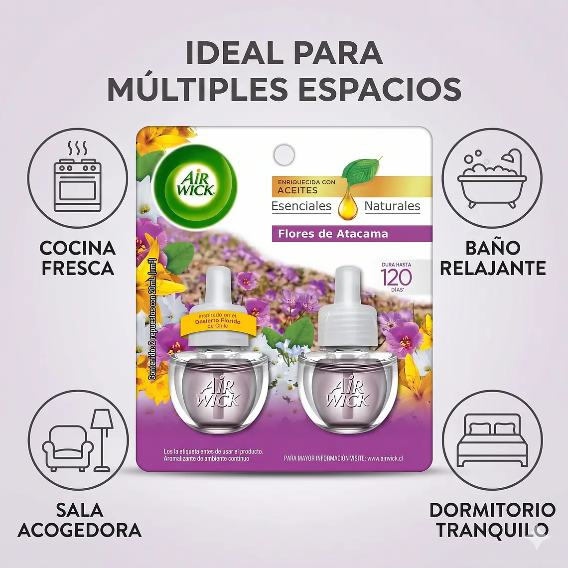 Recarga Air Wick Flores de Atacama 21ml - Pack 2 Unid. 3