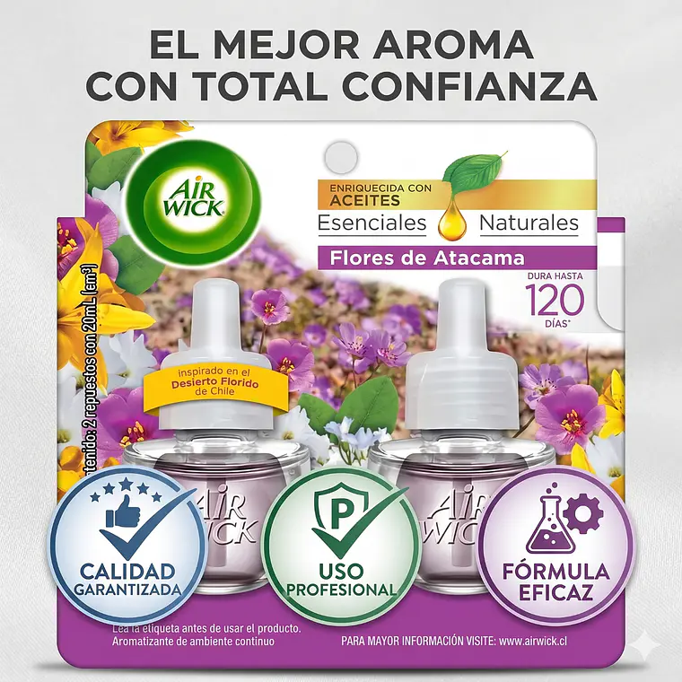 Recarga Air Wick Flores de Atacama 21ml - Pack 2 Unid. 5