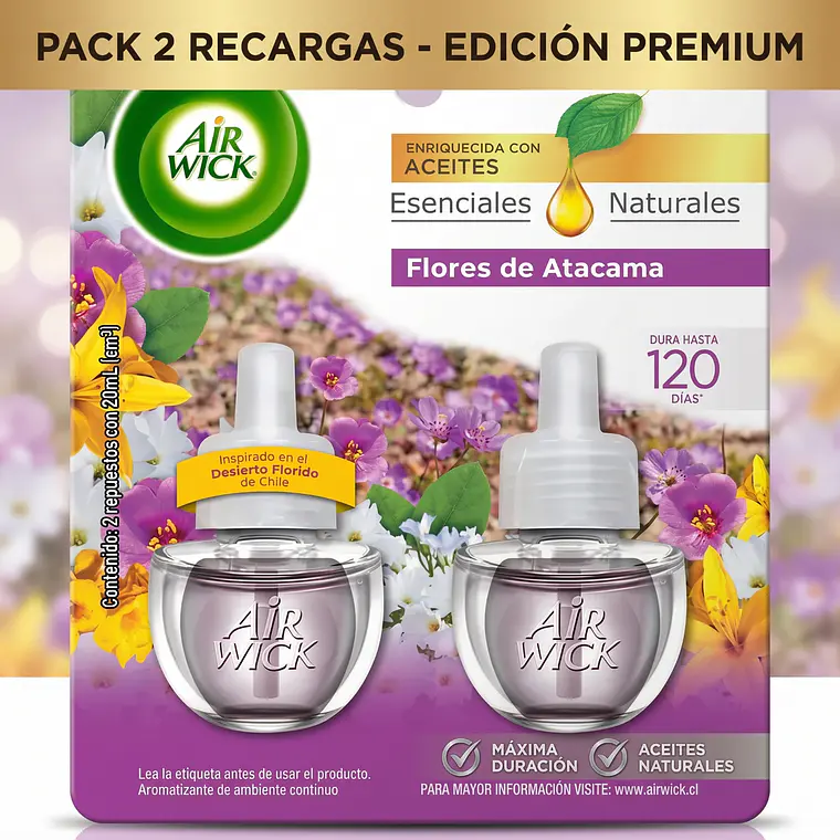 Recarga Air Wick Flores de Atacama 21ml - Pack 2 Unid. 7