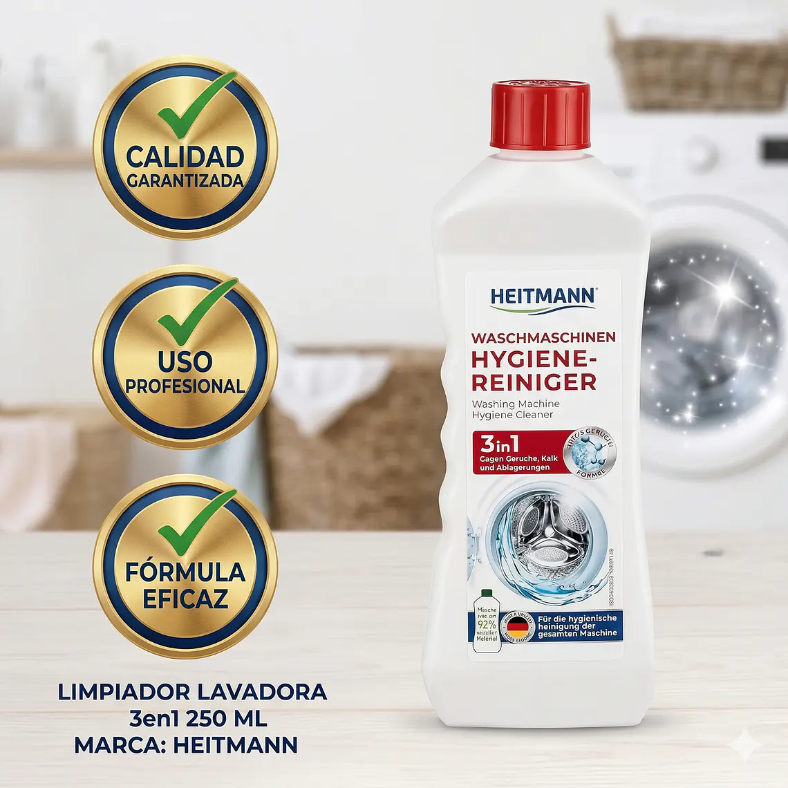 Limpiador Lavadora 3en1 Heitmann 250 ml 5