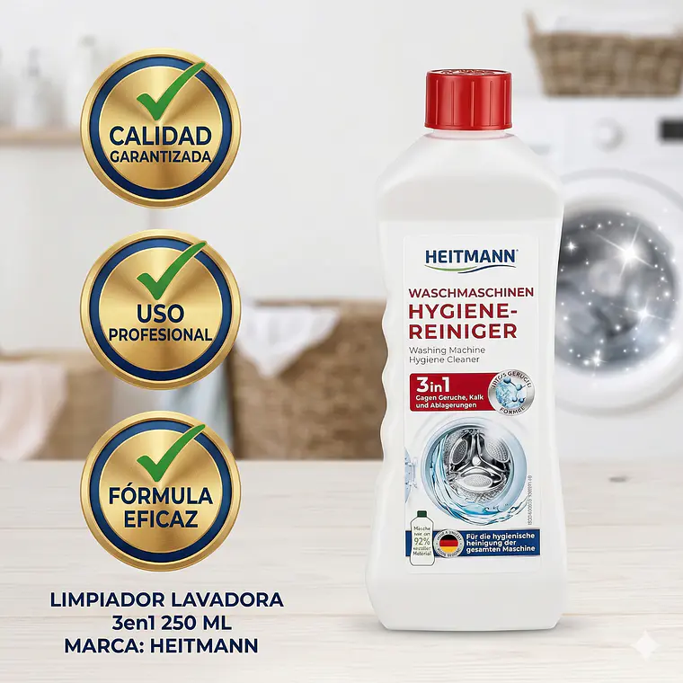 Limpiador Lavadora 3en1 Heitmann 250 ml 5