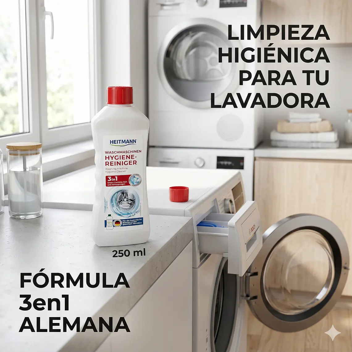 Limpiador Lavadora 3en1 Heitmann 250 ml 6