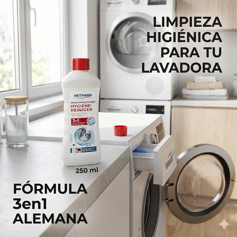 Limpiador Lavadora 3en1 Heitmann 250 ml 6