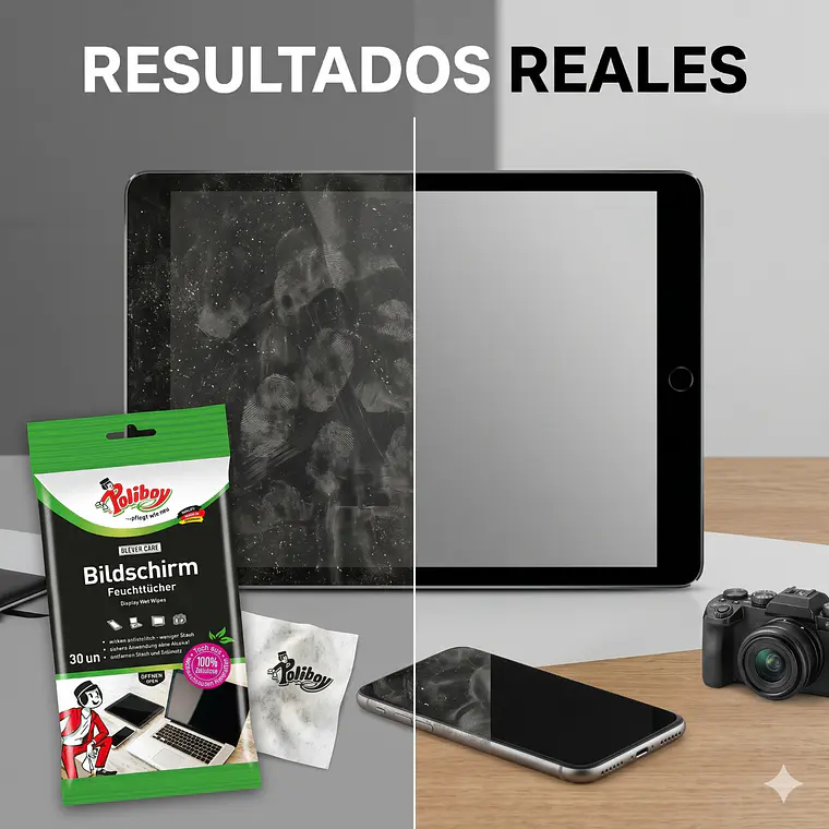 Toallitas Limpiadoras Pantallas Celular Notebook 30 Und 6