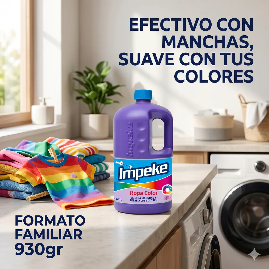 Quitamanchas Ropa Color 930gr Impeke 7