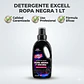 Detergente Liquido Ropa Negra Oscura Excell 1L 20 Lav - Miniatura 7