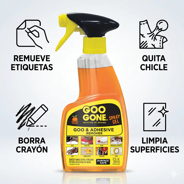 Removedor De Adhesivos Spray Gel 355ml 3