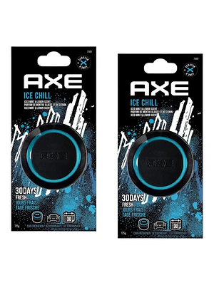 Pack 2 Aromatizante Auto AXE Ice Gel 125g Tarro Aroma Fresco Duradero