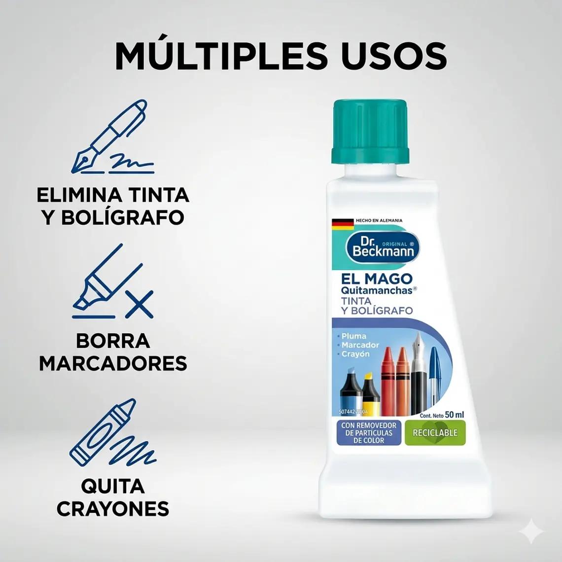 Quitamanchas Tinta y Bolígrafo Dr. Beckmann 50ml 4