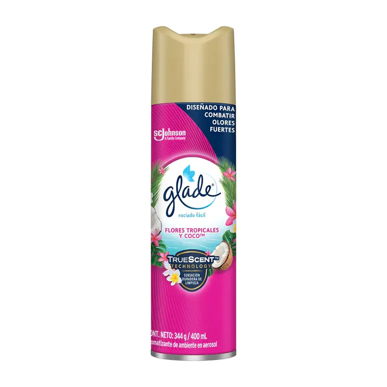 Glade Spray Flores Tropicales y Coco 360 cc 1