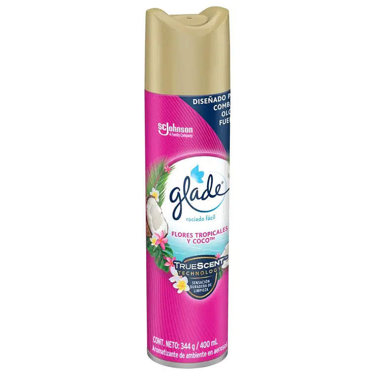 Glade Spray Flores Tropicales y Coco 360 cc 2