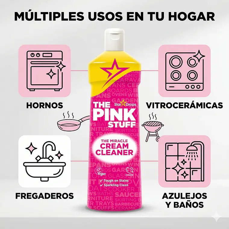 Limpiador En Crema Multiuso The Pink Stuff 500ml 3