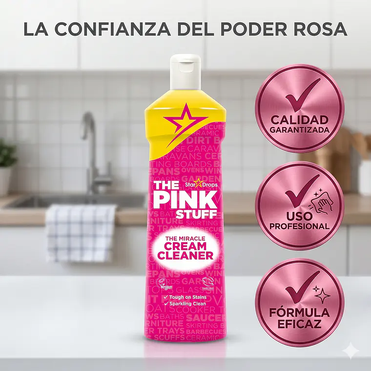 Limpiador En Crema Multiuso The Pink Stuff 500ml 5