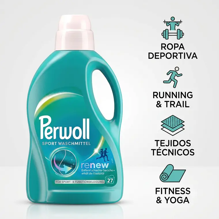 Detergente Ropa Deportiva Perwoll Sport 1.35L 3