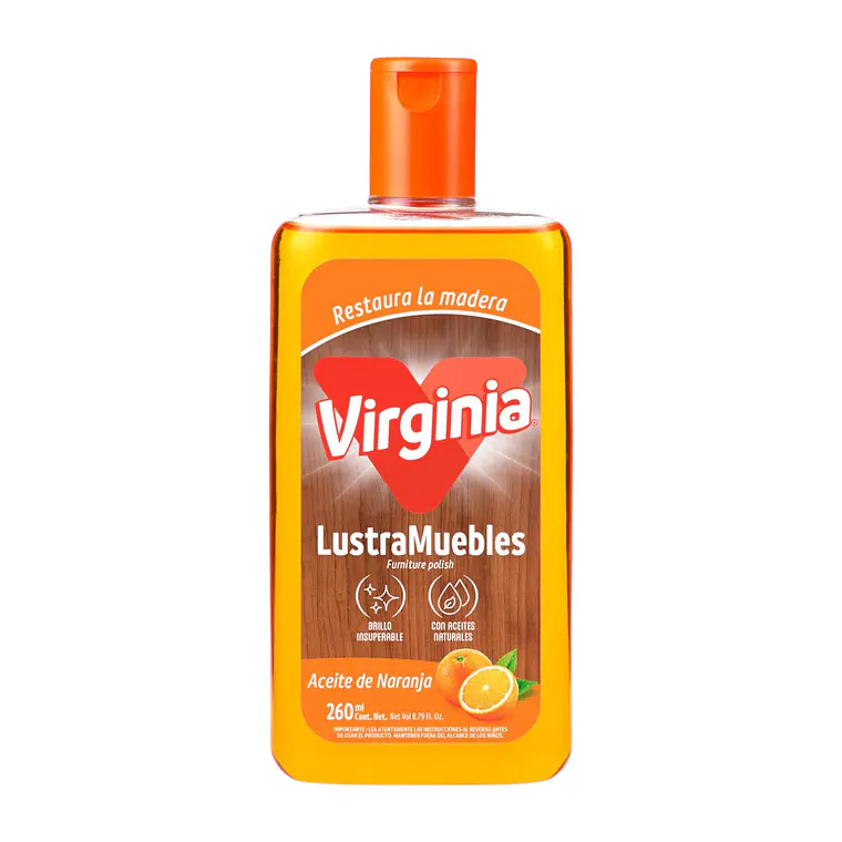 Virginia Lustra Muebles Naranja Natural 260ml 1