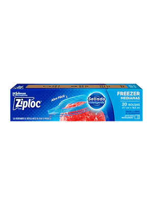 Bolsas Ziploc Para Freezer Medianas 20 Unidades