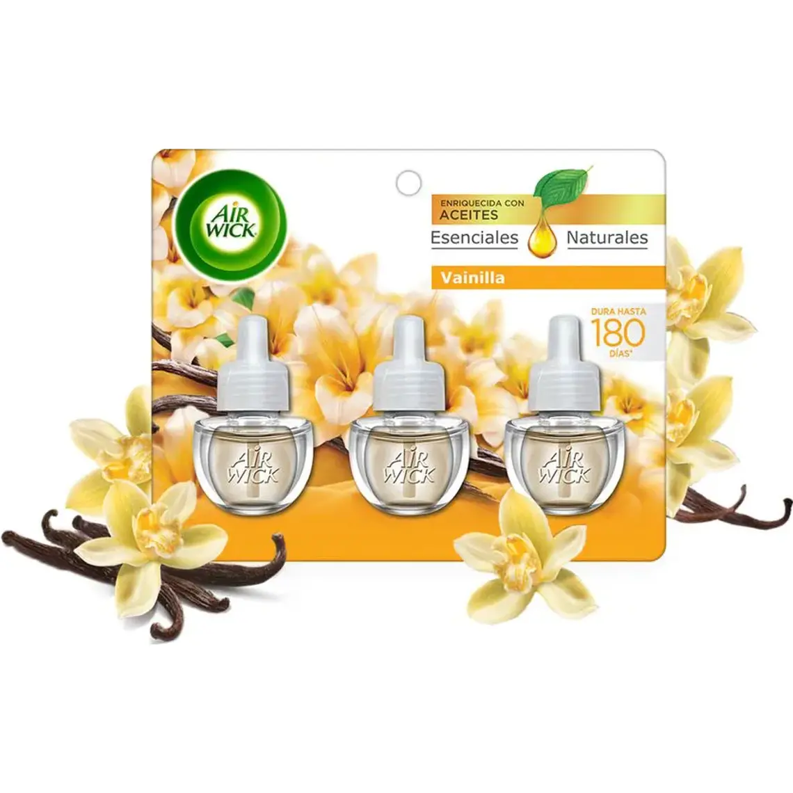 Repuesto Desodorante Eléctrico Air Wick Vainilla 3x21ml 8