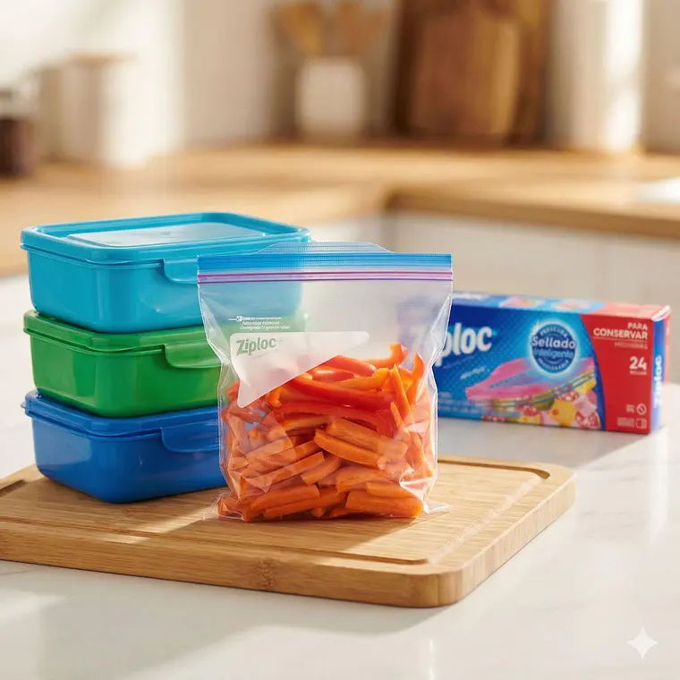 Bolsas Multiuso Para Conservar Ziploc Medianas 24 Unid 6