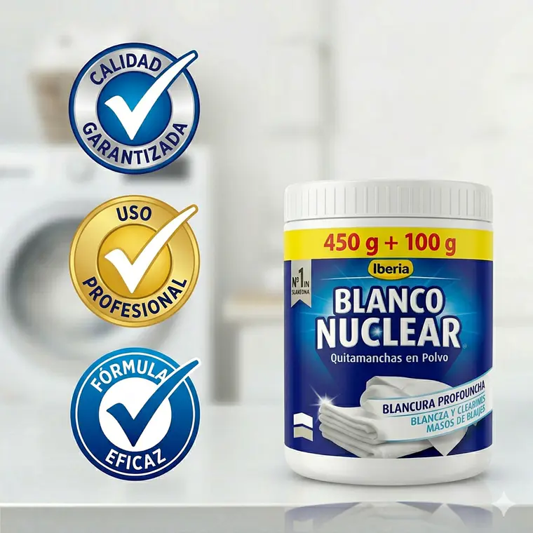 Quitamanchas Blanco Nuclear Polvo 550g 6