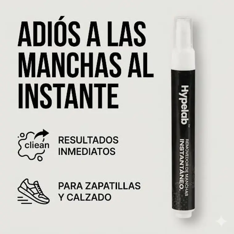 Lápiz Quitamanchas Hypelab Para Zapatillas Y Telas 10g 3