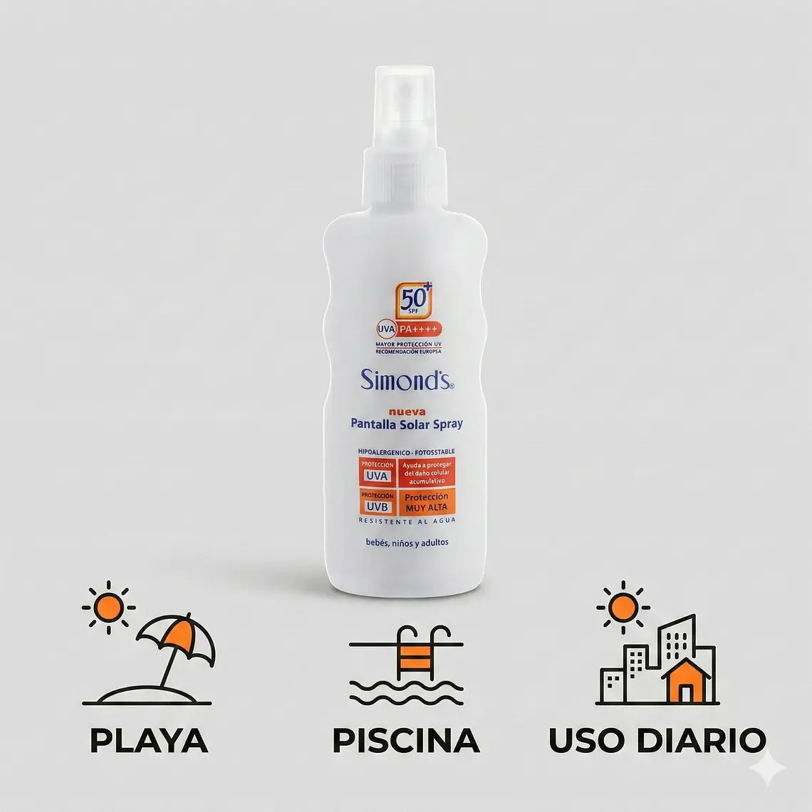 Protector Solar Simonds Spray FPS50 190ml 3