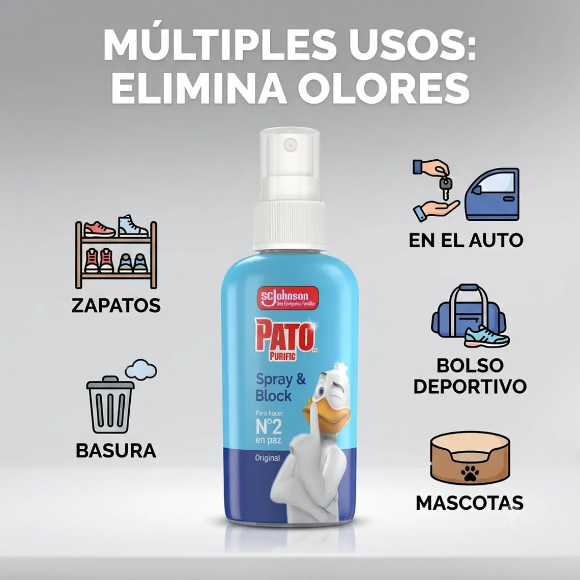Pato Purific Neutralizador Olores Baño 60ml 3