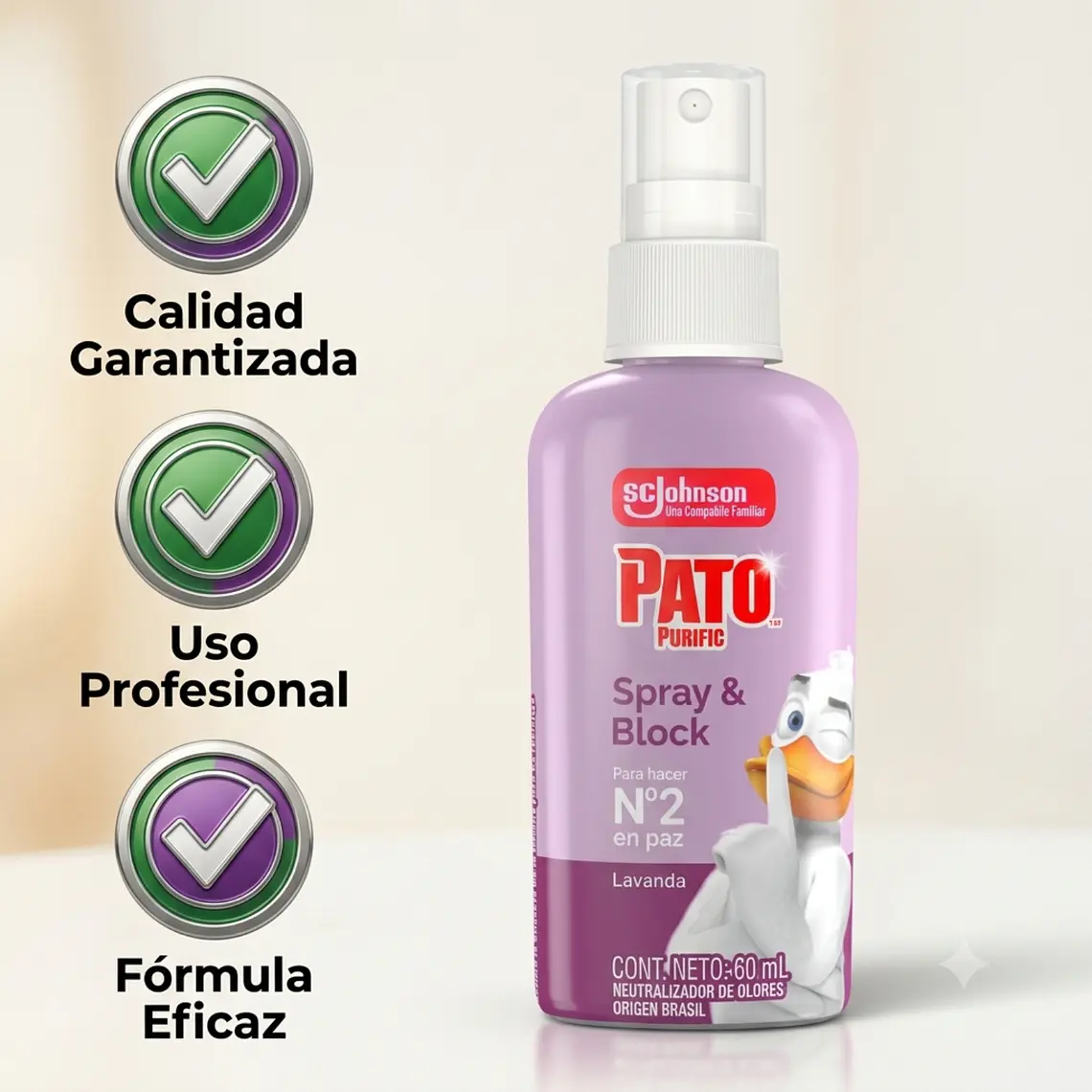 Pato Purific Neutralizador Olores Lavanda 60ml 6