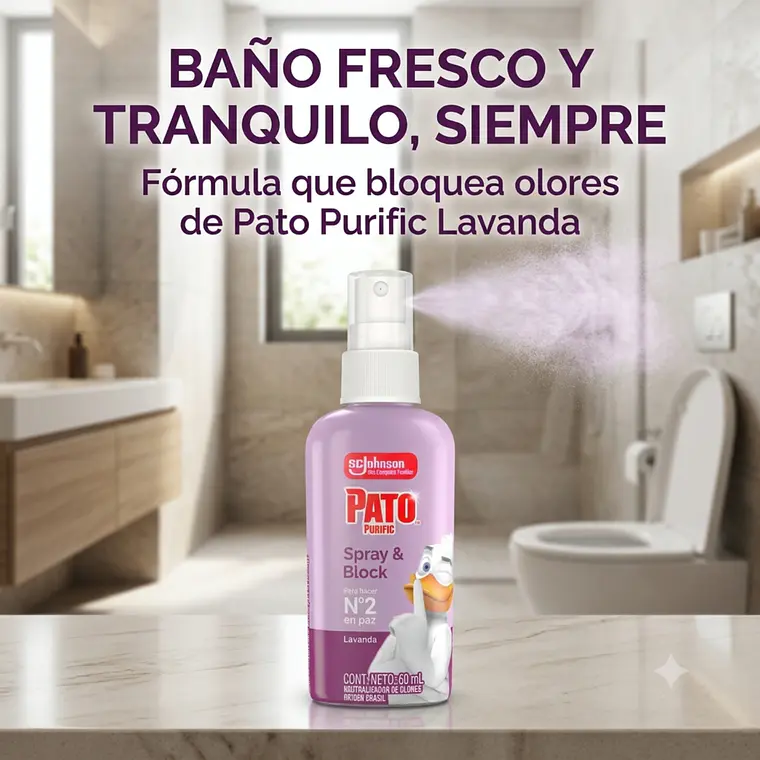 Pato Purific Neutralizador Olores Lavanda 60ml 7