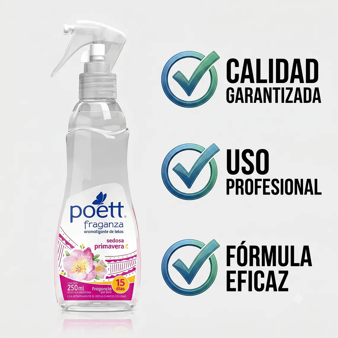 Aromatizante Telas Poett Sedosa Primavera 250ml 6