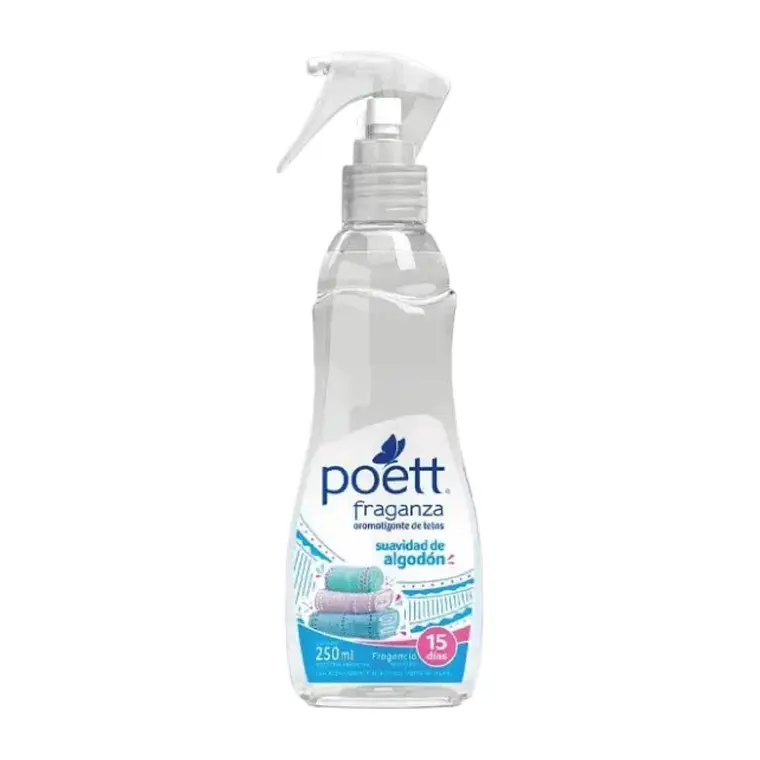 Aromatizante Telas Poett Suavidad Algodon 250ml 1
