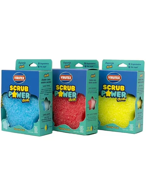Esponja Dual Virutex Scrub Power Doble Cara 1 Unidad