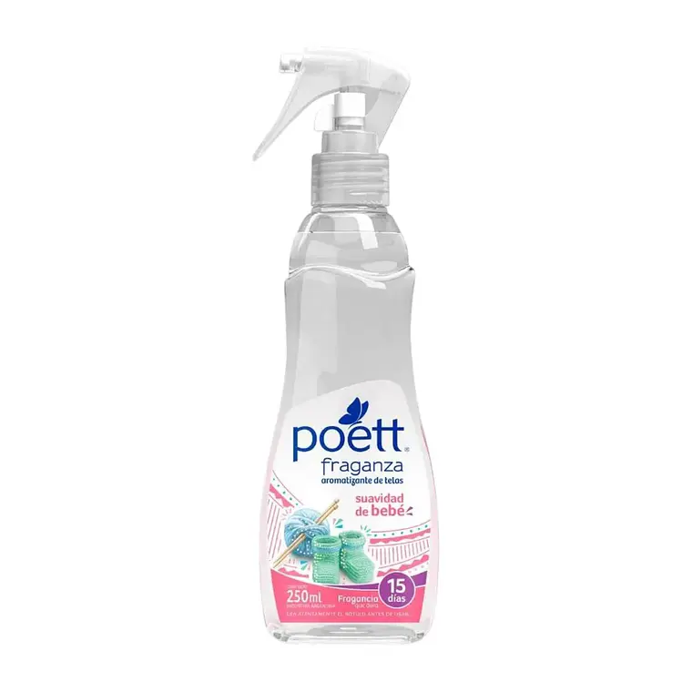 Aromatizante Telas Poett Suavidad Bebe 250ml 1