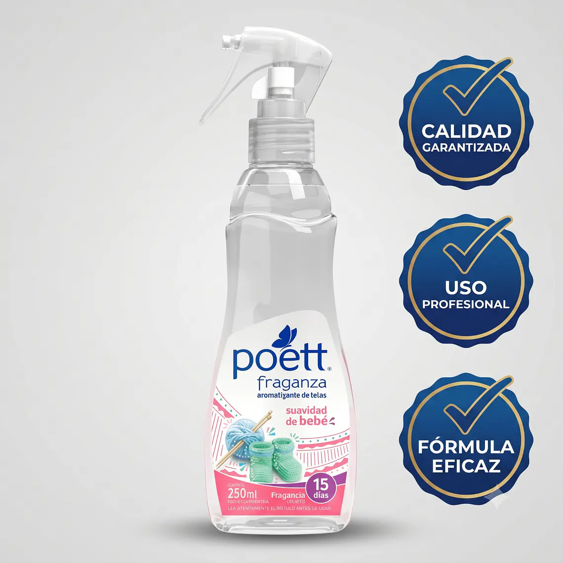 Aromatizante Telas Poett Suavidad Bebe 250ml 6