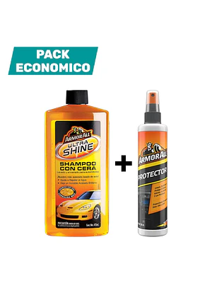 Armor All Pack Shampoo Cera 473ml Mas Protector 295ml