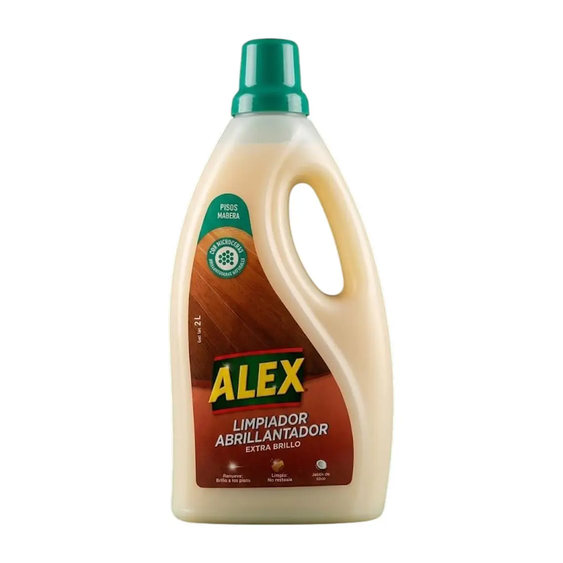 Alex Limpiador Abrillantador Pisos Madera 2L Extra Brillo 1