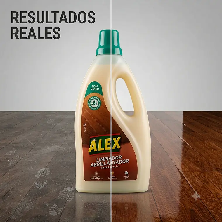 Alex Limpiador Abrillantador Pisos Madera 2L Extra Brillo 5