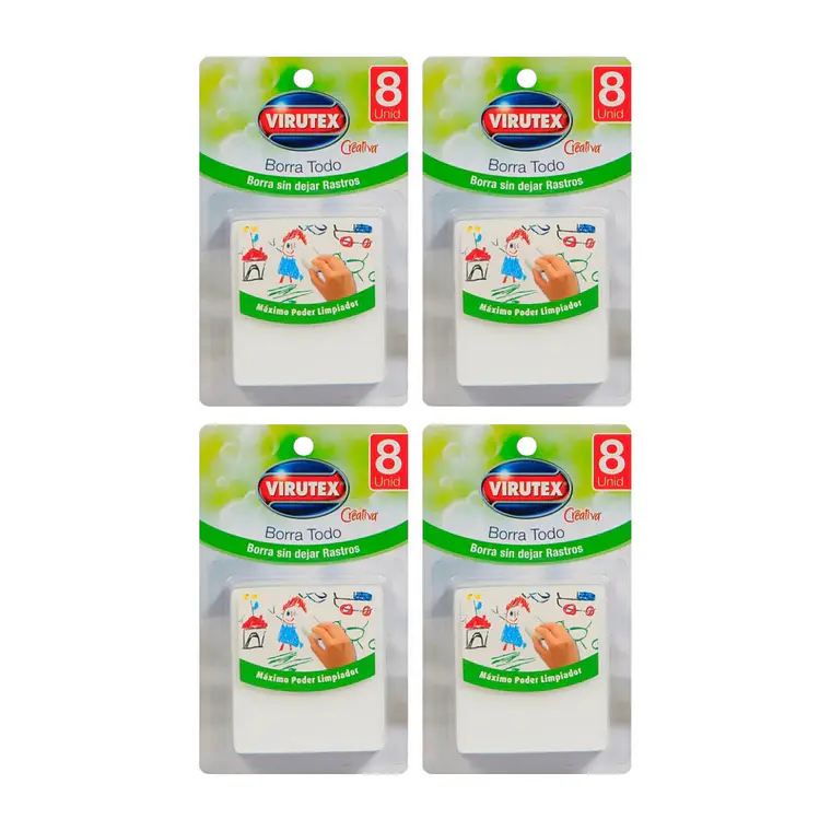 Esponjas Borra Todo Virutex 32 Unid: Pack Ahorro Limpieza 1