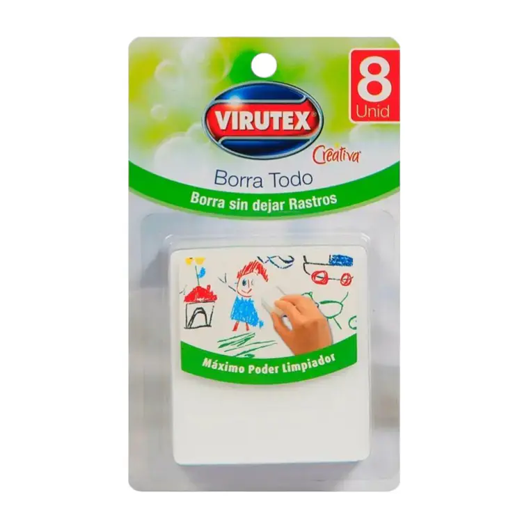 Esponja Mágica Borra Todo Virutex Pack 8 Limpia Paredes 1