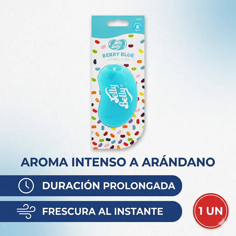 Aromatizante Jelly Belly 3D Berry Blue - Arándano 1 un. 3