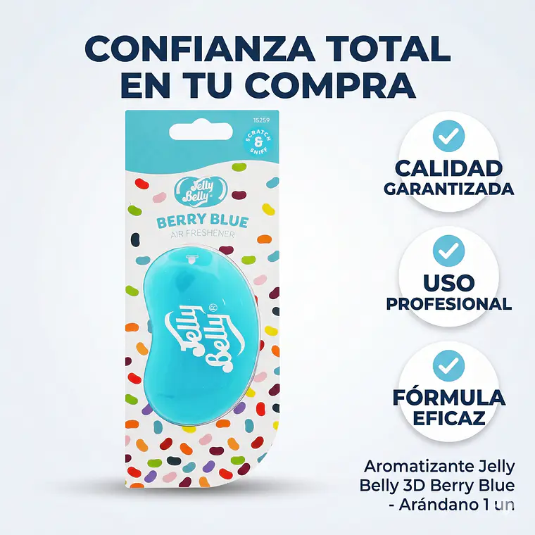 Aromatizante Jelly Belly 3D Berry Blue - Arándano 1 un. 6