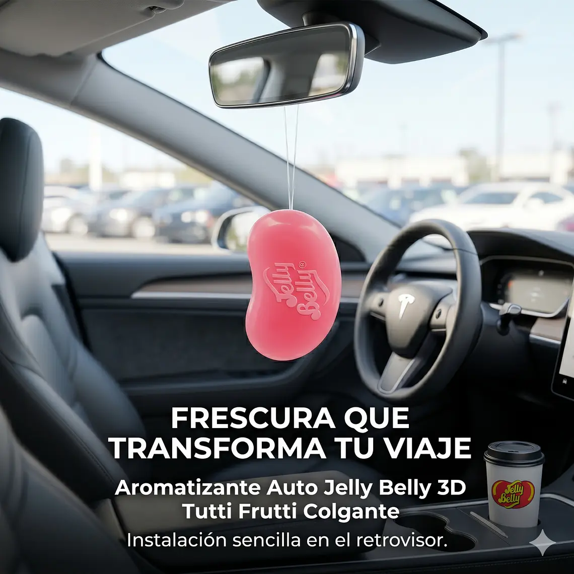 Aromatizante Auto Jelly Belly 3D Tutti Frutti Colgante 6