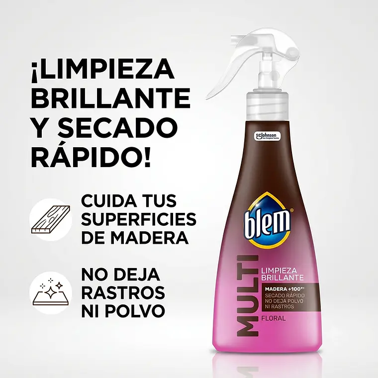 Limpiador Multisuperficies Electronico Blem Floral 400ml 2