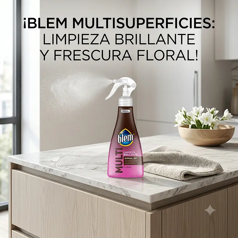 Limpiador Multisuperficies Electronico Blem Floral 400ml 6