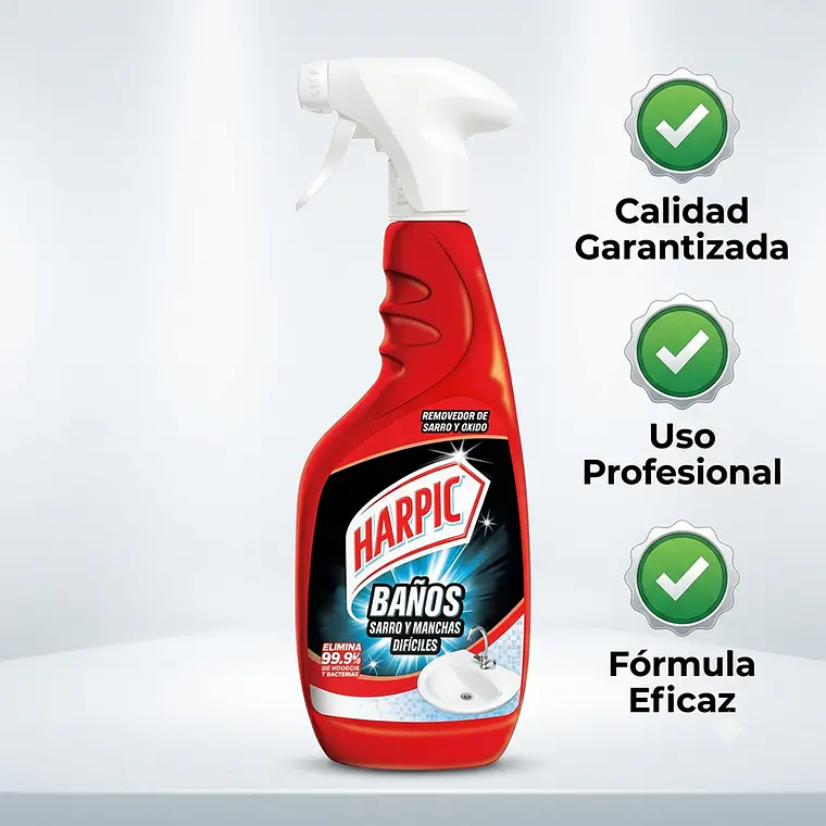 Limpiador Baño Sarro y Manchas Difíciles Gatillo 495 ml 6
