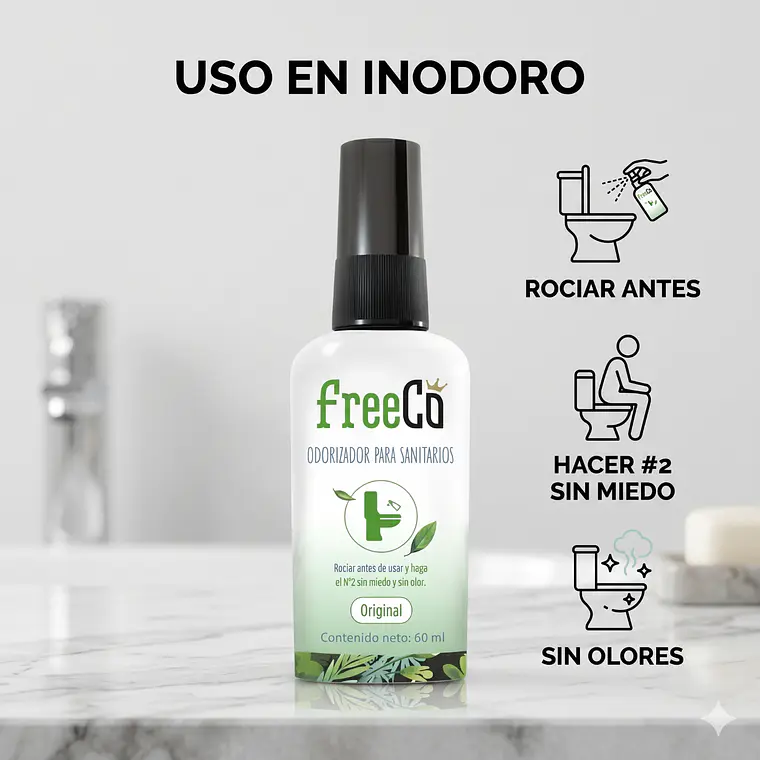 Eliminador de Olores Freeco Aroma Original 60 ml 3