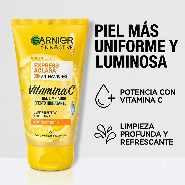 Gel Limpiador Garnier Vitamina C Anti Manchas 150g 2