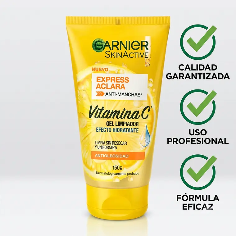Gel Limpiador Garnier Vitamina C Anti Manchas 150g 6