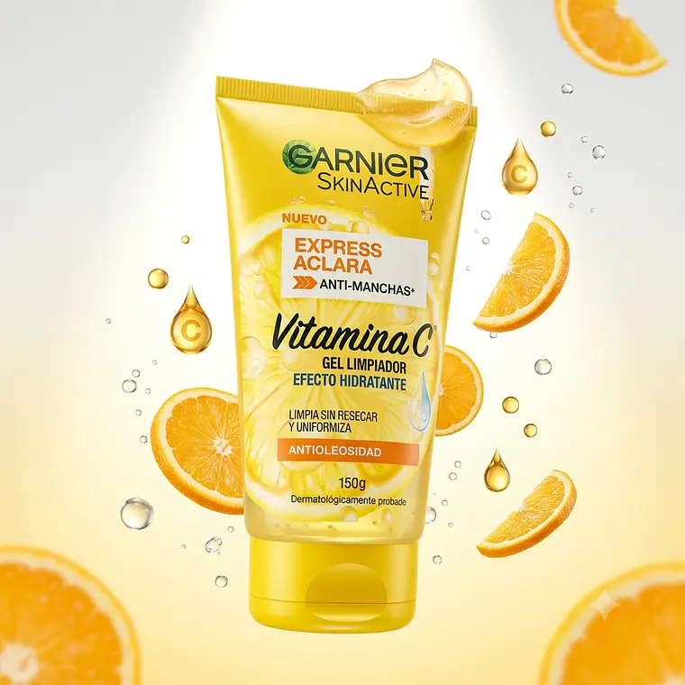 Gel Limpiador Garnier Vitamina C Anti Manchas 150g 7