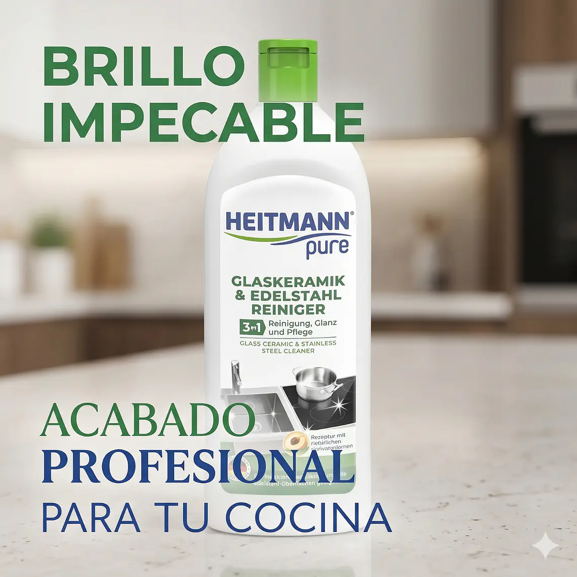 Heitmann Limpiador Vitrocerámica y Acero Inox 250ml 7
